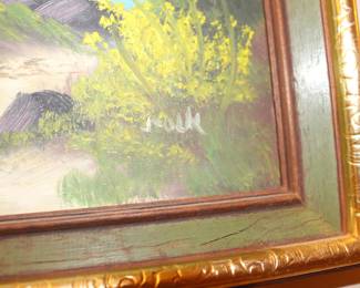 Sinature on Oil Lake Scene