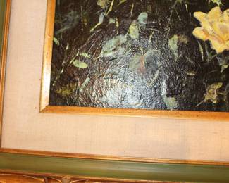 Artist Berne Floral Oil Painting