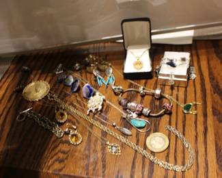 Variety of Jewelry, Tokens and More