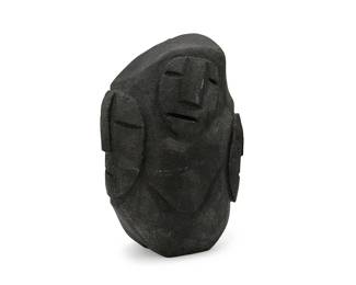 94
Lucy Tasseor Tutsweetok
1934-2012, Inuit; Eskimo Point/Arviat
Stone Faces
Carved stone
Signed syllabically to underside
4.875" H x 3.75" W x 3.125" D
Estimate: $800 - $1,200