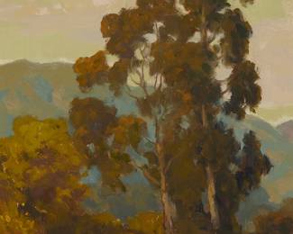 281
Daryl Millard
b. 1964
"Signs Of Spring"
Oil on canvas
Signed lower right: Daryl Millard; signed again and titled, twice more, in pencil and pen, verso
9" H x 12" W
Estimate: $500 - $700