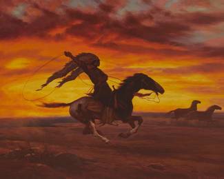 208
Gordon Coutts
1868-1937
"Twilight"
Oil on canvas
Signed lower right: Gordon Coutts; titled by repute
40" H x 30" W
Estimate: $3,000 - $5,000