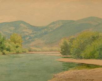 280
Daryl Millard
b. 1964
"Winding Trail - San Pasqual Valley"
Oil on canvas laid to wood
Signed lower right: Daryl Millard; signed again and titled in red marker, verso
13" H x 10" W
Estimate: $500 - $700