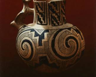 189
Rock Newcomb
b. 1945
"Nature's Abundance"
Acrylic on Masonite
Signed lower left: Rock Newcomb ©; Signed and copyrighted again, titled, and with a lengthy inscription about the subject matter, all verso
11.5" H x 9.5" W
Estimate: $500 - $700