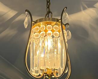 Crystal light fixture.....