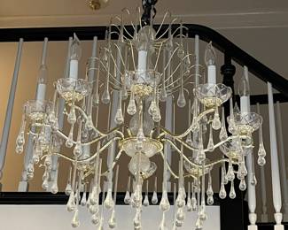 Large crystal chandelier 