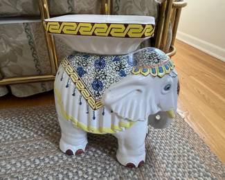 Elephant plant stand