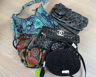 Faux designer purses and Vera Bradley 