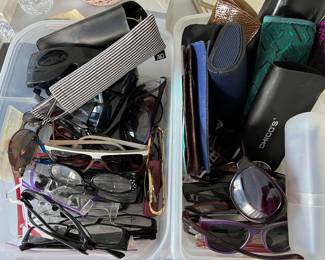 Reading glasses and sunglasses