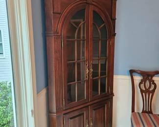 Mahogany corner cabinet