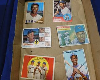 Ernie Banks baseball card collection