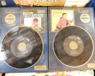 Elvis framed records
