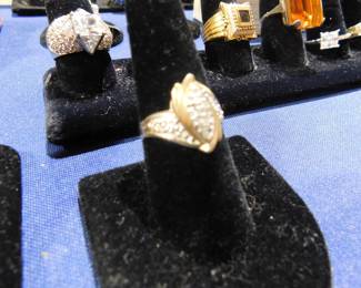 10K Gold cocktail ring