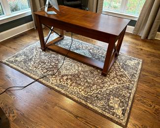 H10 - $75 - Mohawk Rug Measures 63" x 94". 