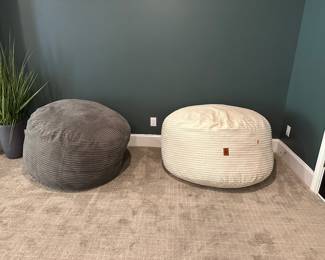 H88 - $140 EACH - CordaRoy Full size Bed in a beanbag seat. 