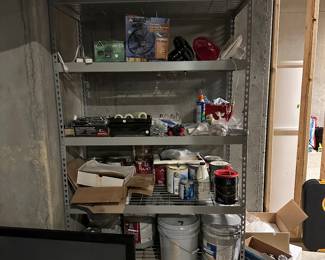 H100 - $125 - Metal Garage Shelving - Very sturdy. 