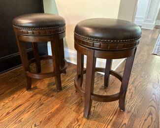 H4 - $200 - Set of 4 Stools. Measures 16" wide x 26" tall. 