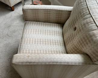 H61 - $65 Each - Ethan Allen Side Chairs - 31" wide x 31" deep. They do show some wear but are incredibly comfortable and sturdy! 