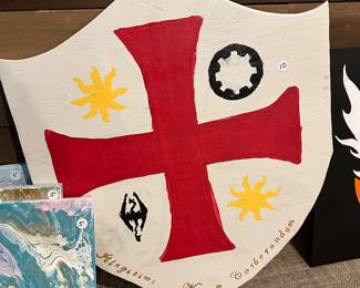 H94 - $10 - Painted wooden Shield
