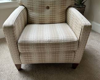 H61 - $65 Each - Ethan Allen Side Chairs - 31" wide x 31" deep. They do show some wear but are incredibly comfortable and sturdy! 