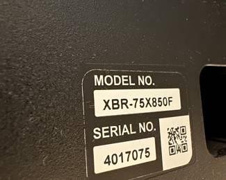 H3 - $650 - Sony 75" TV Model - XBR75X850F 4K UHD. No Issues! Wall mount NOT included. 