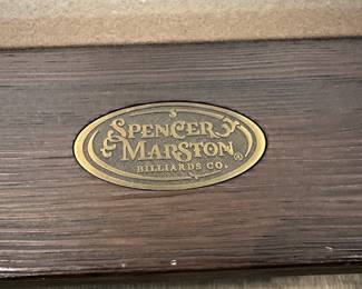 H82 - $450 - Pool Table. Spencer Marston brand measures 52" x 91" long x 32" tall. HEAVY. Not a full size table - but it is still HEAVY. Very good - gently used condition. 