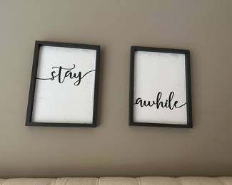 H26 - $10 Pair framed prints. 