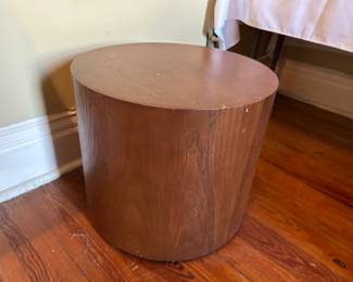 Round wooden table