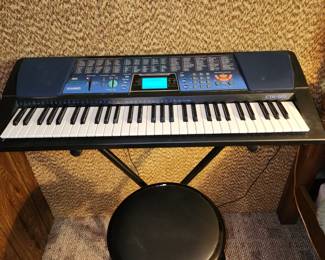 Casio MIDI Keyboard with stool