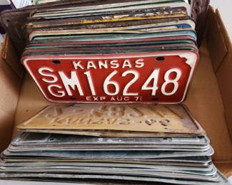 Old license plates