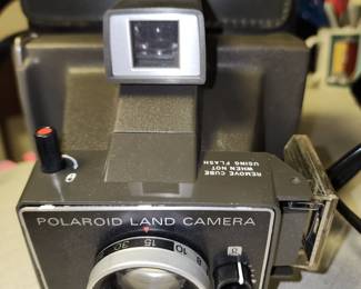 Polaroid land camera, square shooter