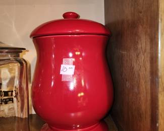 Red cookie jar
