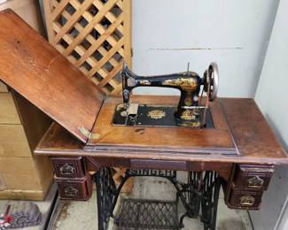 Antique singer sewing machine