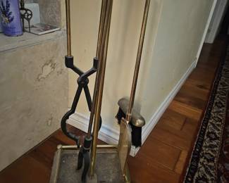 MCM Fireplace tool set in EXCELLENT condition 