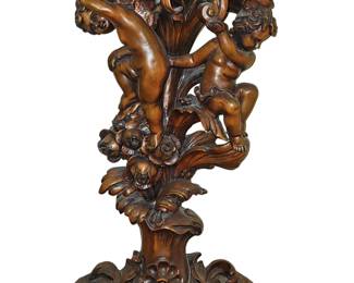 19th century hand carved table a little over 3ft tall