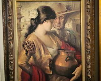 La Coqueta Oil painting