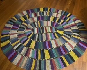 Hand-knit Judi Boisson American Country rug