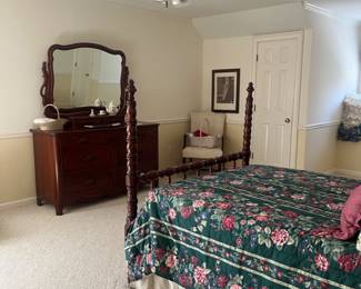 Circa 1950 cherry bedroom suite, dresser