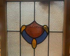 Antique stained glass window