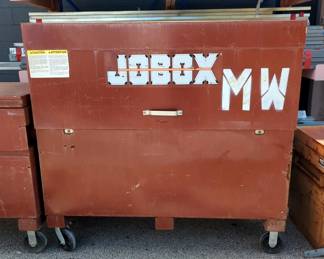 Jobox Gang Box On Casters With Pad-Lock Locking System, With Keys, 57" x 61" x 31.5"
