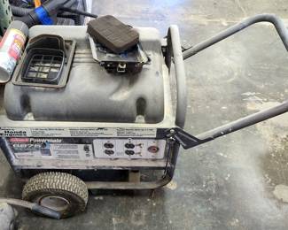 Coleman Powermate Portable Generator 5500 Running Watts With Honda 11 HP Engine, Powers On