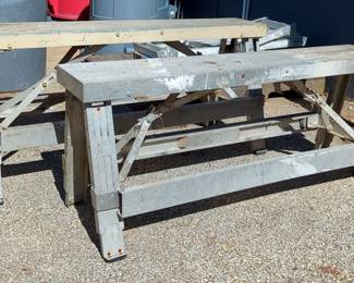 Walk Up Adjustable Folding Trestle And Unknown Brand Trestle