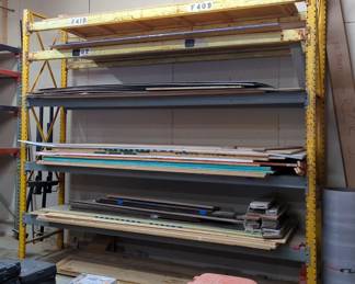 Heavy Duty Adjustable Pallet Racking, 122" Uprights, Qty 2, 112" Cross Braces, Qty 5, And 120" Uprights, Qty 2, 126" Cross Braces, Qty 5