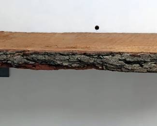 Live Wood Hand Crafted Shelves, 2" x 30" x 9", And 2.5" x 25" x 19"