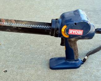 Milwaukee Electric 1/2" Hammer Drill, In Hard Sided Carry Case, Powers On, And Battery Powered Ryobi Grease Gun, Model P310
