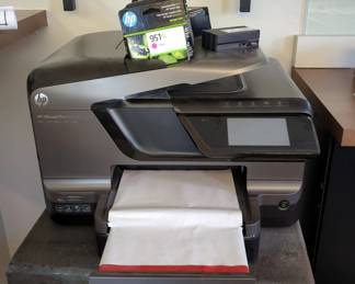 HP Officejet Pro Scanner/Printer Combo, Model # 8600 Plus, And HP Ink Cartridges 951XL, Qty 7
