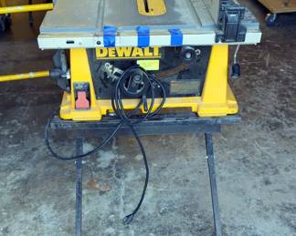 Dewalt 10" Table Saw, Model DW744, Type 3,With Metal Stand
