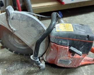 Husqvarna Gas Powered Rescue Power Cutter, Model # K760, Powers On