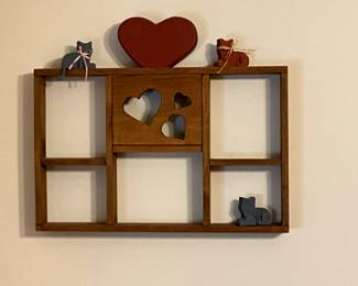 Decor shelf in bedroom