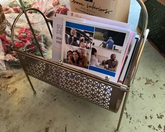 Garage - vintage metal magazine stand